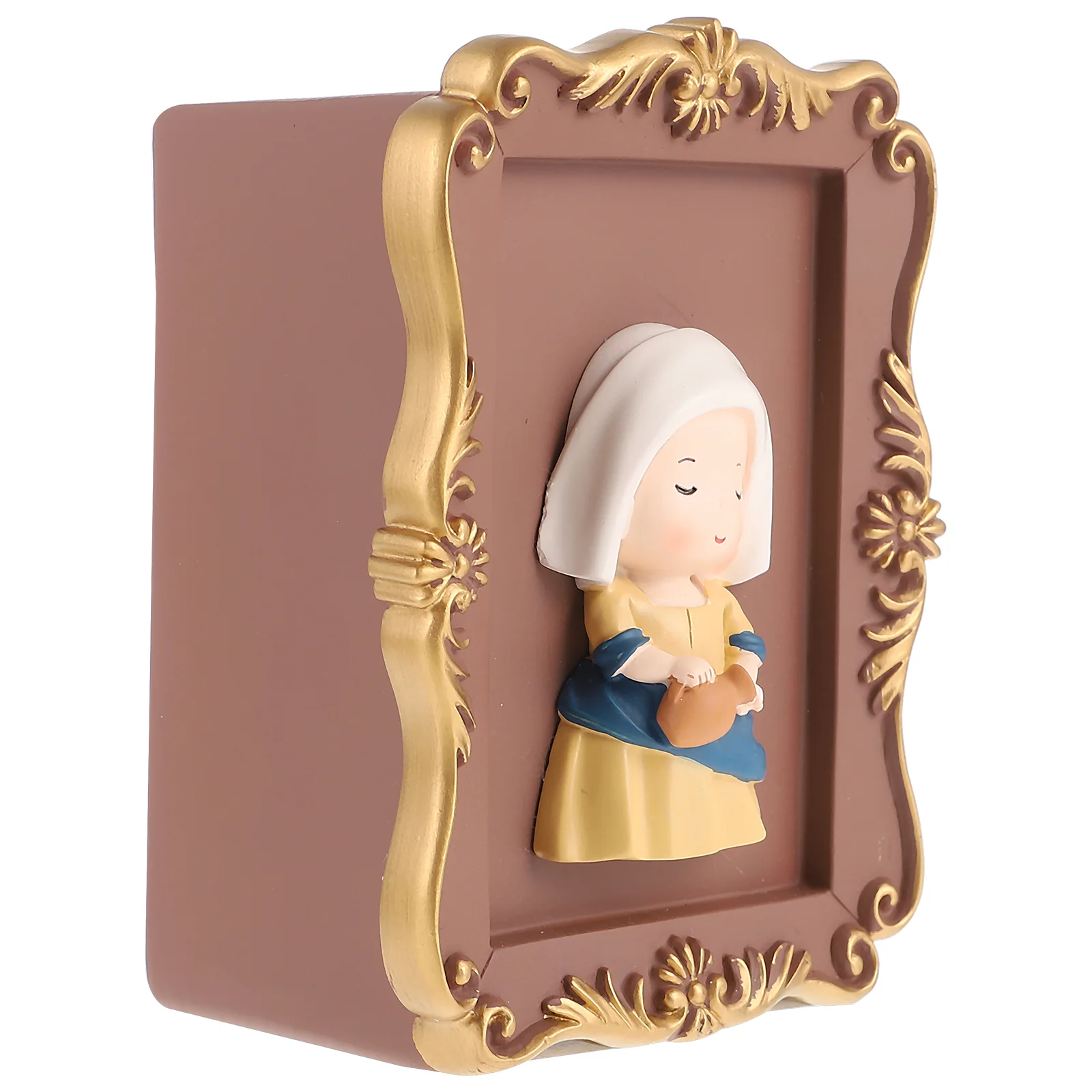 

Decorative Pencil Holder Makeup Brush Pen Box Desktop Organizer for Home