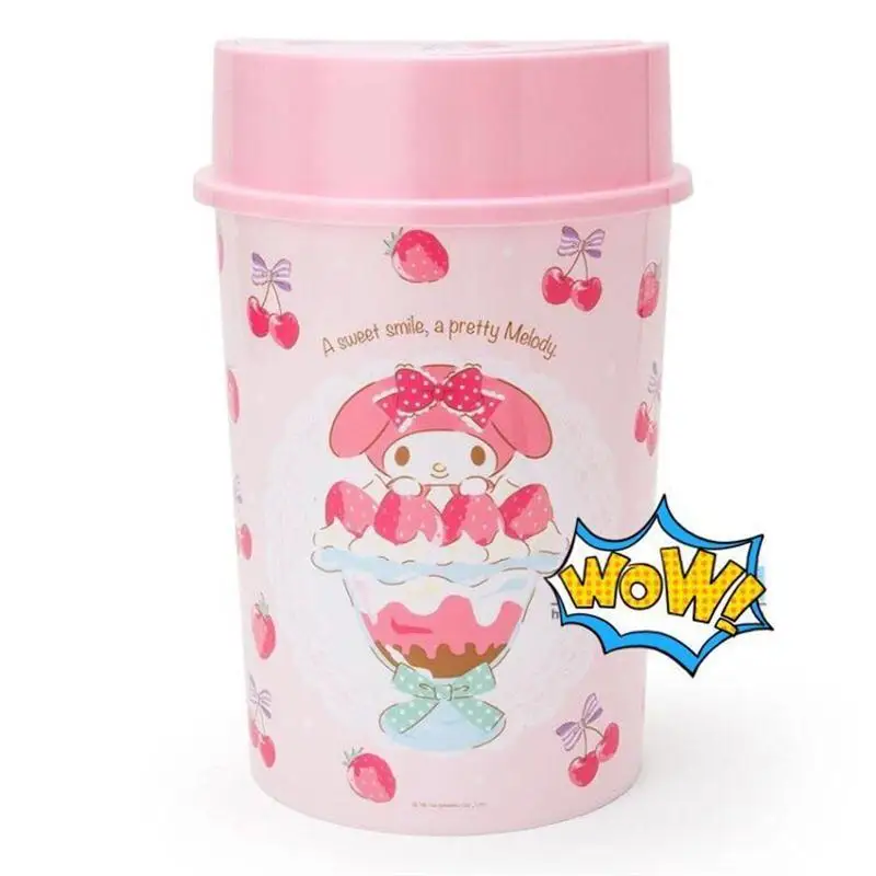 Kawaii Sanrio серия Kuromi аниме мультфильм мусорная корзина My Melody Cinnamoroll Kitty пластиковая