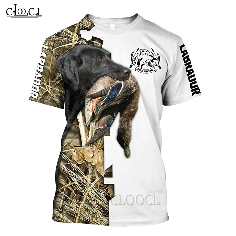 

HX Summer Newest Animal Duck Hunting 3D Print Men Women T Shirt Short Sleeve Streetwear Harajuku Tops Pullover Drop Shipping