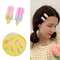 1pc cartoon ice cream barrettes children girls sweet hairpins fashion headbands hair accessories hair clips for kid headdress