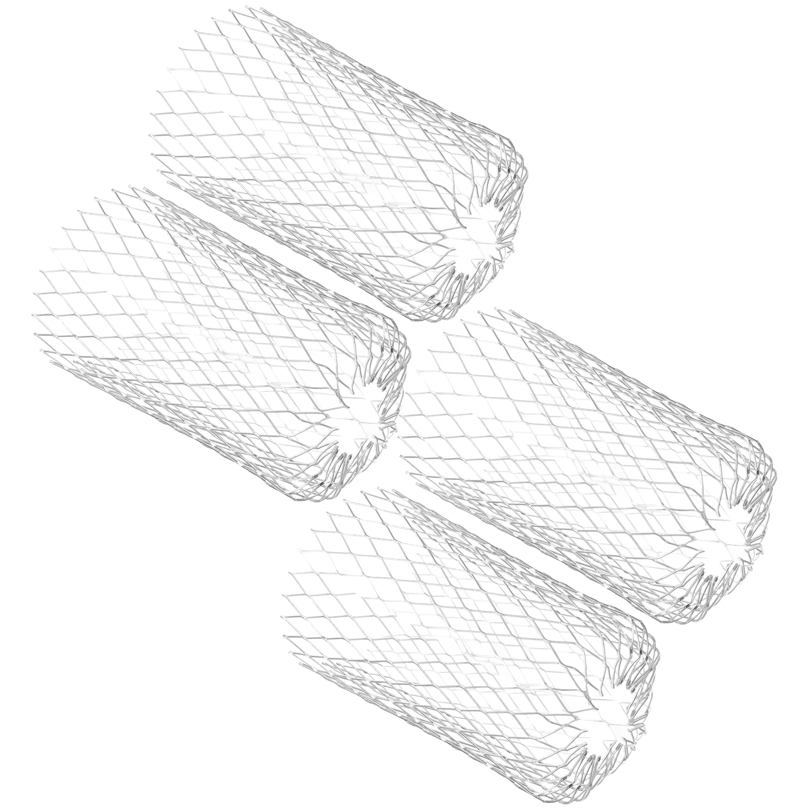 

4 Pcs Downspout Screen Leaf Filters Gutter Protection Strainer Tools Scalable Roof Drain Cover Aluminum Plate Cleaning