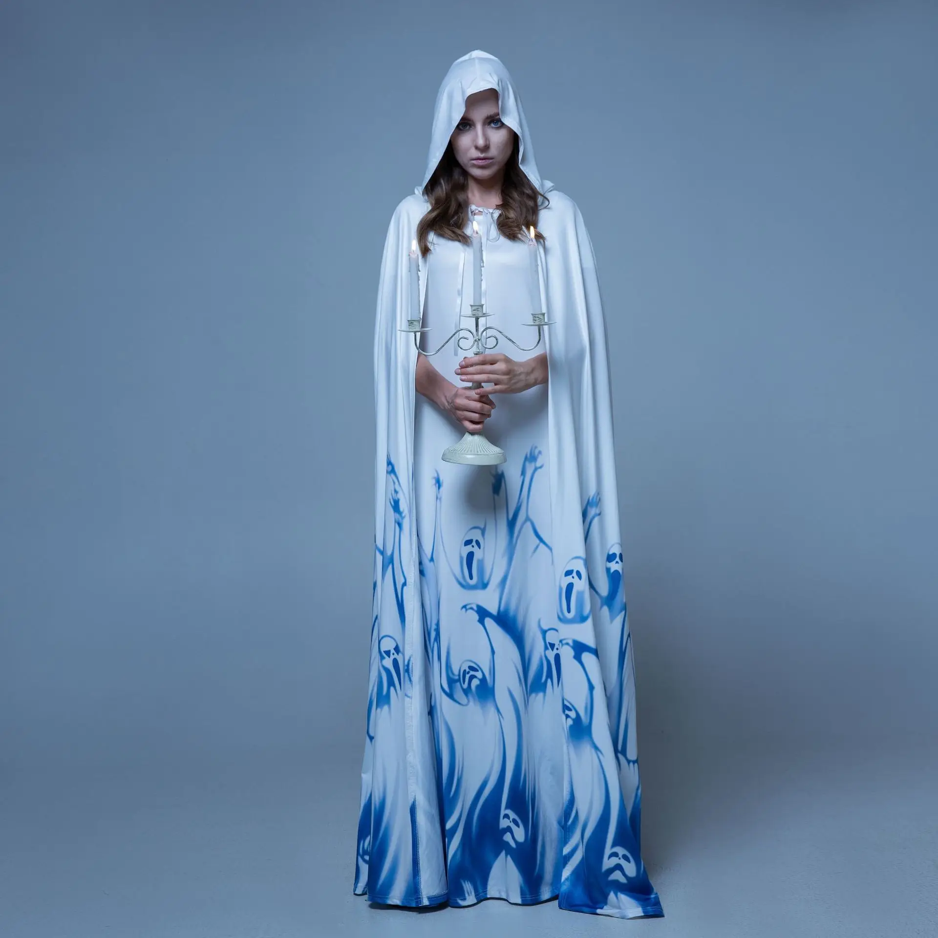 

Halloween Adult Female Black And White Death Cosplay Costume