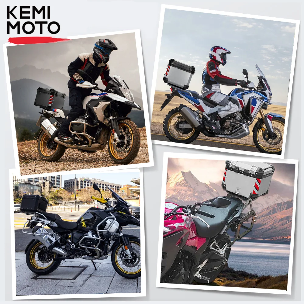65L багажник мотоцикла Алюминий сплав топ чехол для путешествий Чемодан ящик