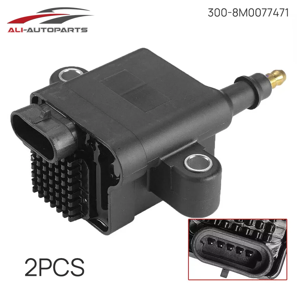 2 шт. катушка зажигания 300-8 м 0077471 для Optimax Racing EFIFord Mercury 300- 879984 Т01 339- Т00