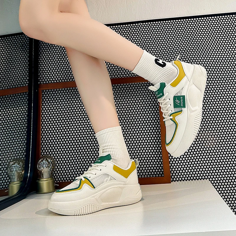 

Новинка весны 2023, женская мягкая подошва на толстой подошве, не утомляющая ногу, универсальная маленькая белая обувь, дышащая повседневная ...