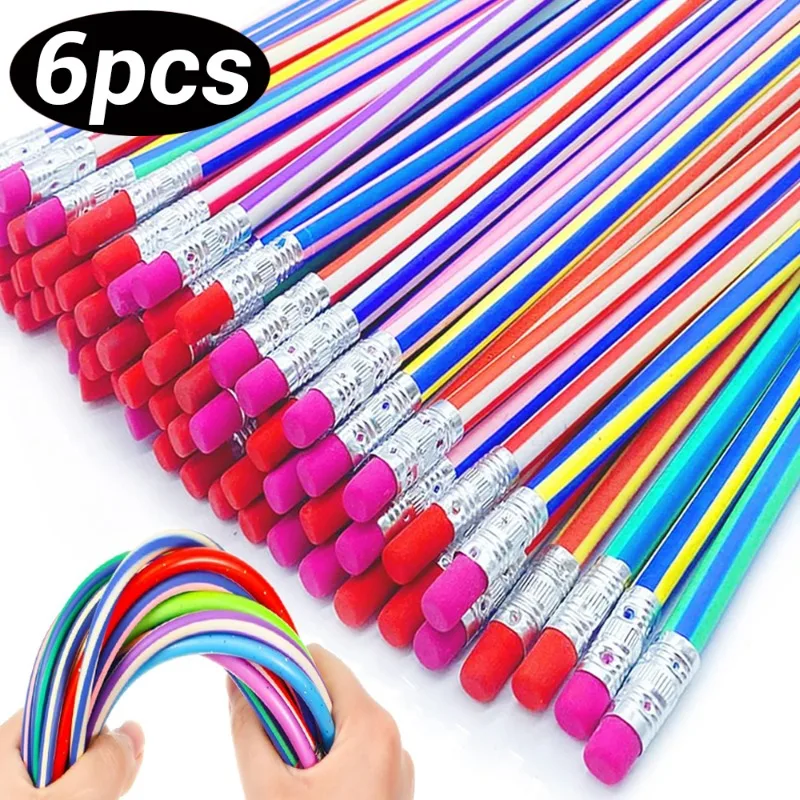 Цветной волшебный гибкий милый мягкий карандаш с ластиком Канцелярские Товары