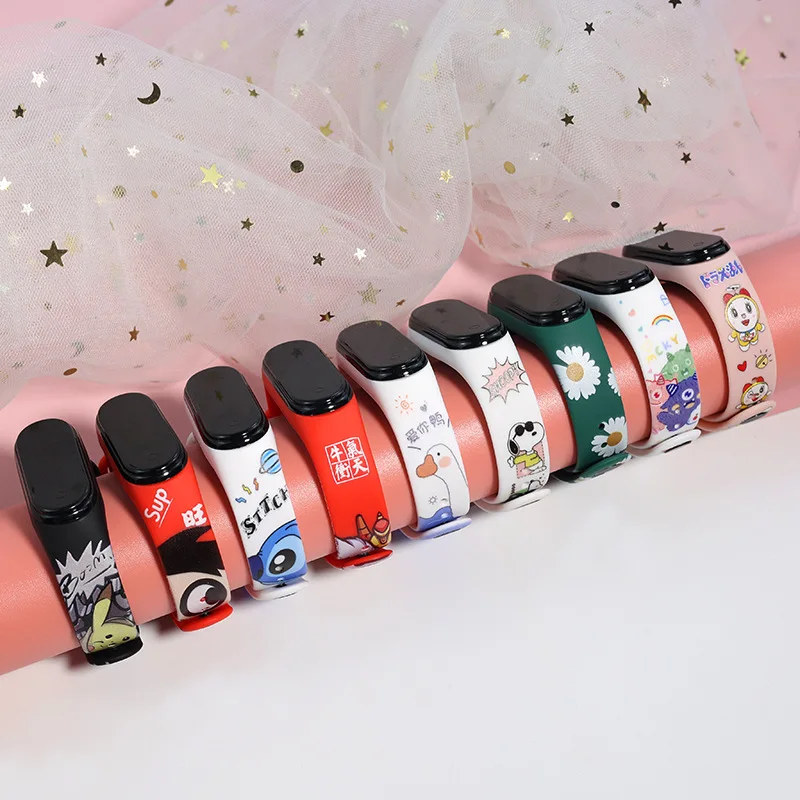 Часы детские электронные светодиодные крутые Мультяшные водонепроницаемые с