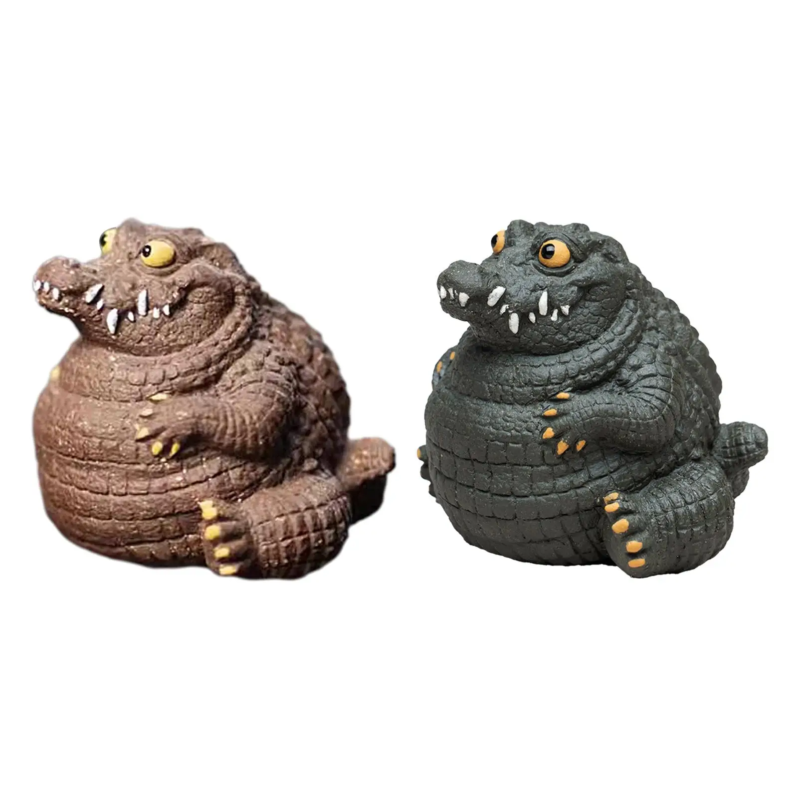 

Crocodile Statue Tea Pet Ornament for Cabinet Tea Decoration Tea Accessories