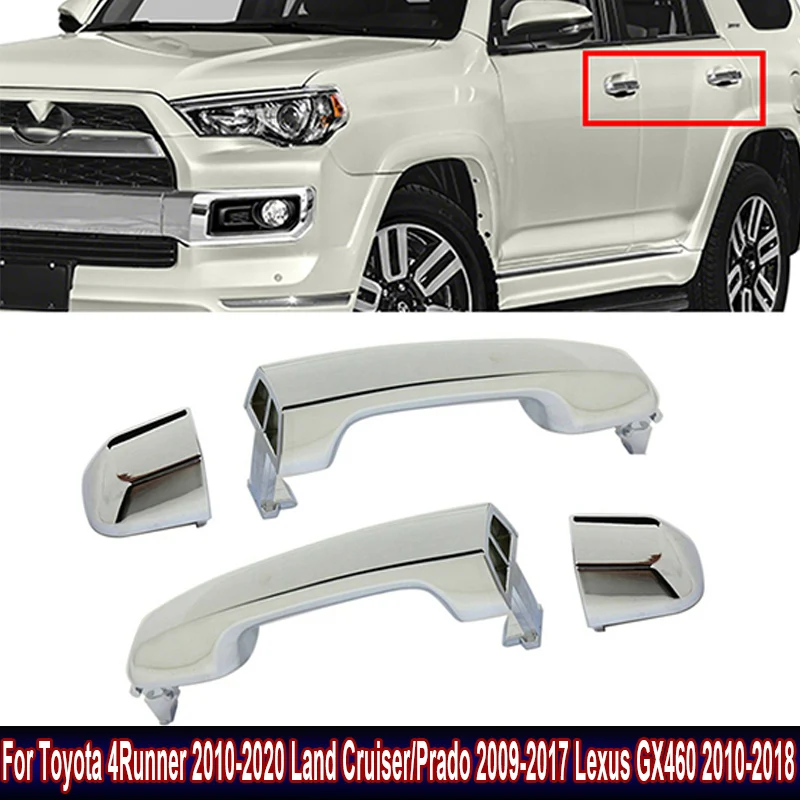 

Автомобильные аксессуары, новая хромированная внешняя дверная ручка для Toyota 4runner 2010-2020 Land Cruiser/Prado 2009-2017 Lexus GX460 2010-2018
