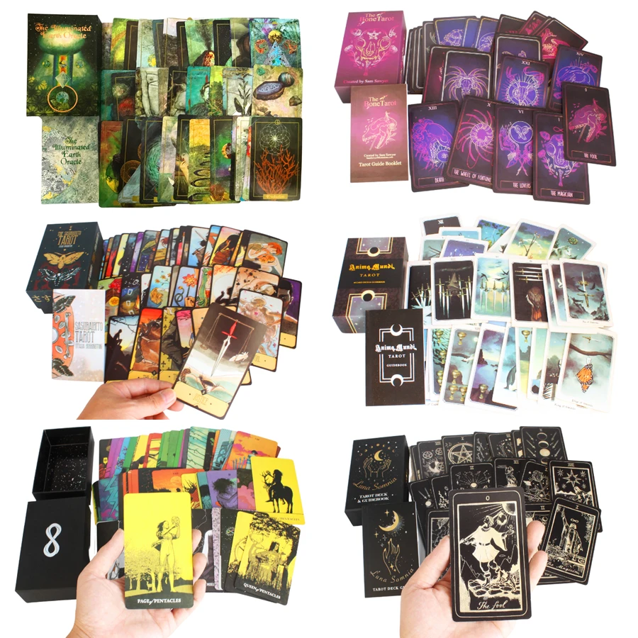 

78 Cards Arcanum Tarot Oracle Gilded Edge Cards For Fate Divination Board Game Tarot And A Variety Of Tarot Options PDF Guide