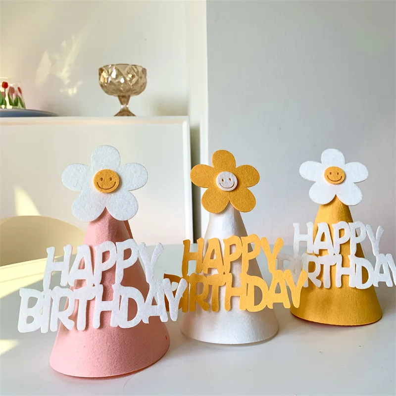 Шапка для дня рождения Корейская шапка маленькая с цветами украшение реквизит