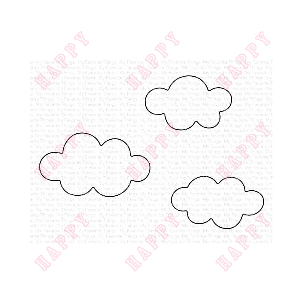 

2023 Hot New Product Cutest Clouds Ever Cut Dies Scrapbook Diary Decoration Stencil Embossing Template Diy Greeting Card Molds