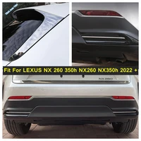 rear bumper garnish strip tail window side spoiler wing lip cover trim for lexus nx 260 350h nx260 nx350h 2022 2023 accessories