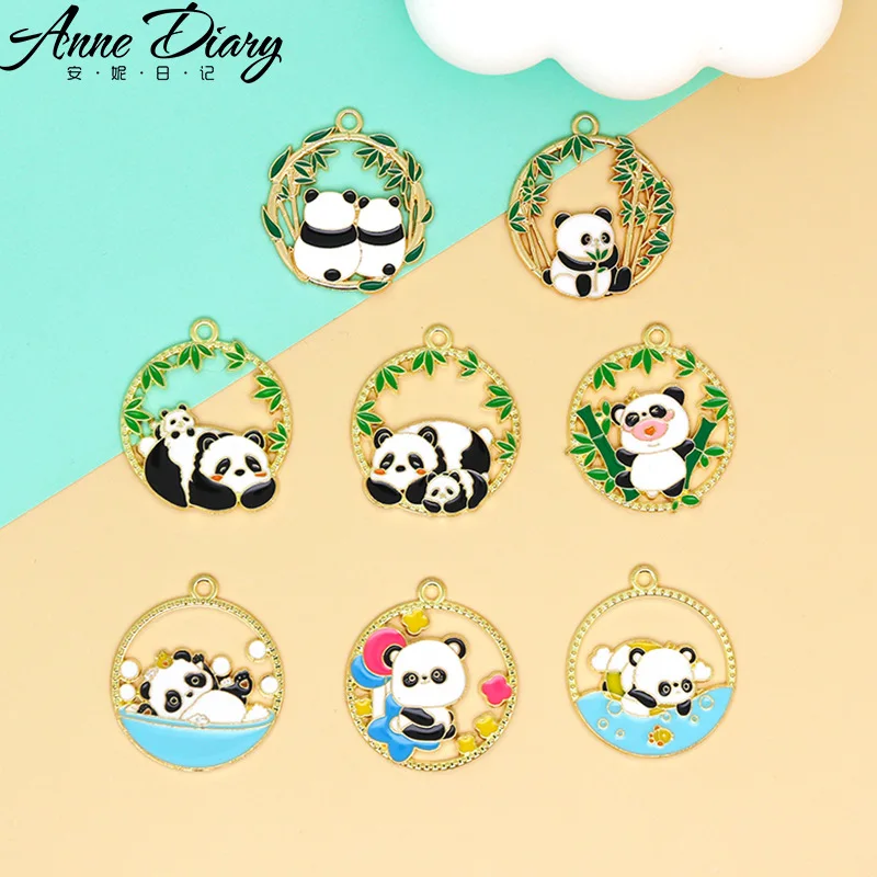 

2PCS Cartoon Alloy Earring Keychain Necklace Pendant for Jewelry Making Bracelet Charms DIY Crafting Jewelry Accessories