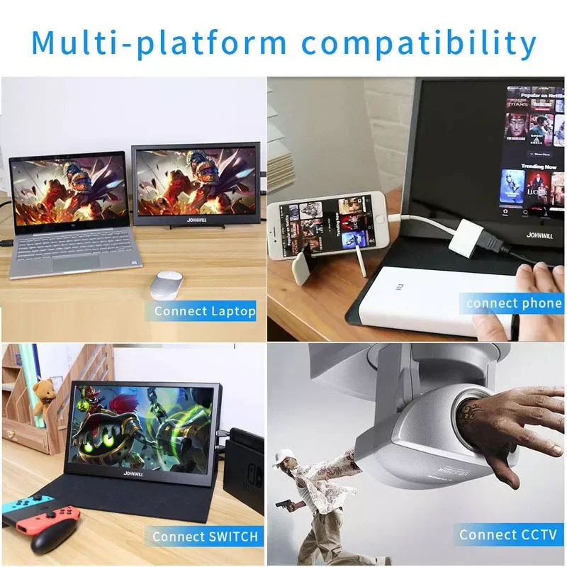 Портативный монитор с сенсорным экраном 13 3 дюйма 2K ПК 1080P hdmi IPS ЖК-дисплей