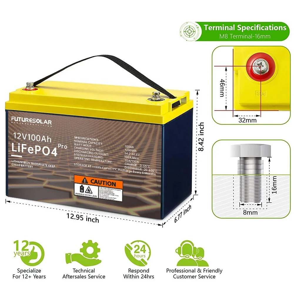 Европейская аккумуляторная батарея LFP 12 8в 20 0 Ач литий-ионный железо lifepo4 12В 100ач