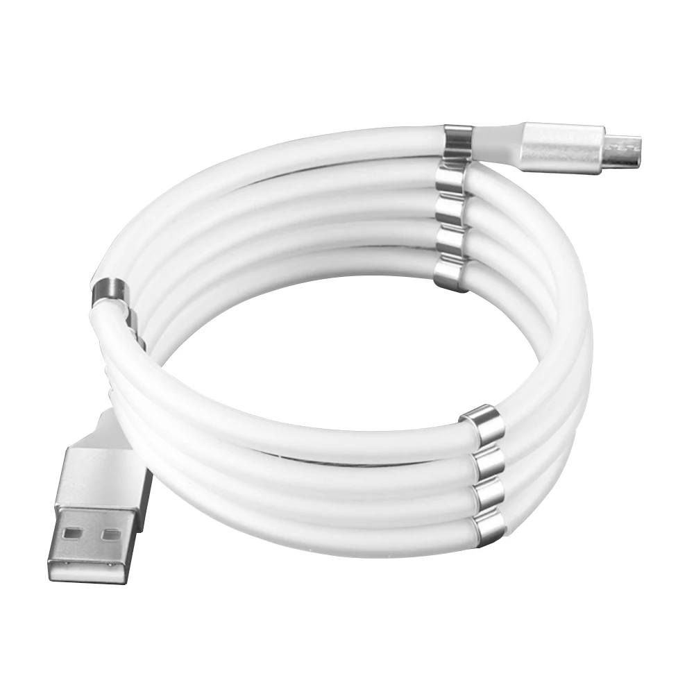 

3ft Lighting Magnetic Charging Cable Tangle-Free Data 4A Fast Charge Cable