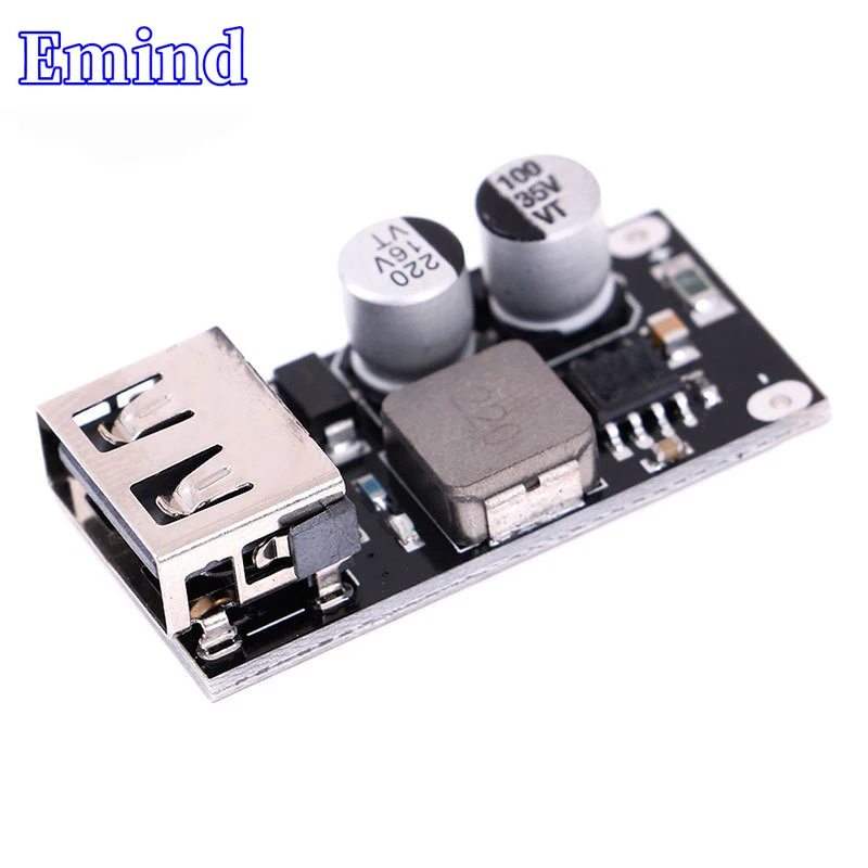 

3/10/20/50/100 Pcs USB DC Buck Module Mobile Phone Charging Board 12V24V to QC3.0 Fast Charge 5V Car Apple Huawei FCP