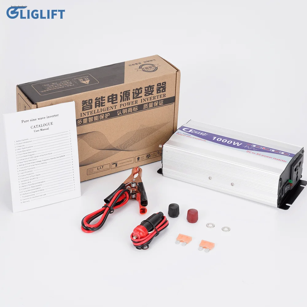 

Автомобильный инвертор 1000 Вт, преобразователь напряжения с чистой синусоидой, преобразователь постоянного тока 12 В/24 В переменного тока 220 ...