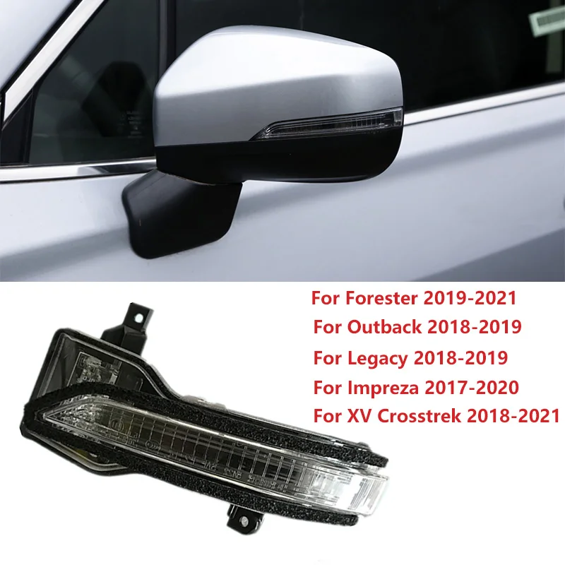 

New For Subaru Outback Legacy Forester XV Crosstrek Impreza Car Outside Rear View Side Mirror Turn Signal Light Indicator Lamps