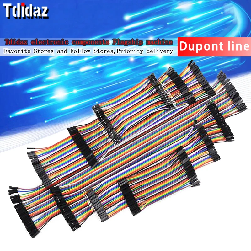 

40P Dupont line color of female-female male female male to male head 40 a row of 10/20 / 30CM