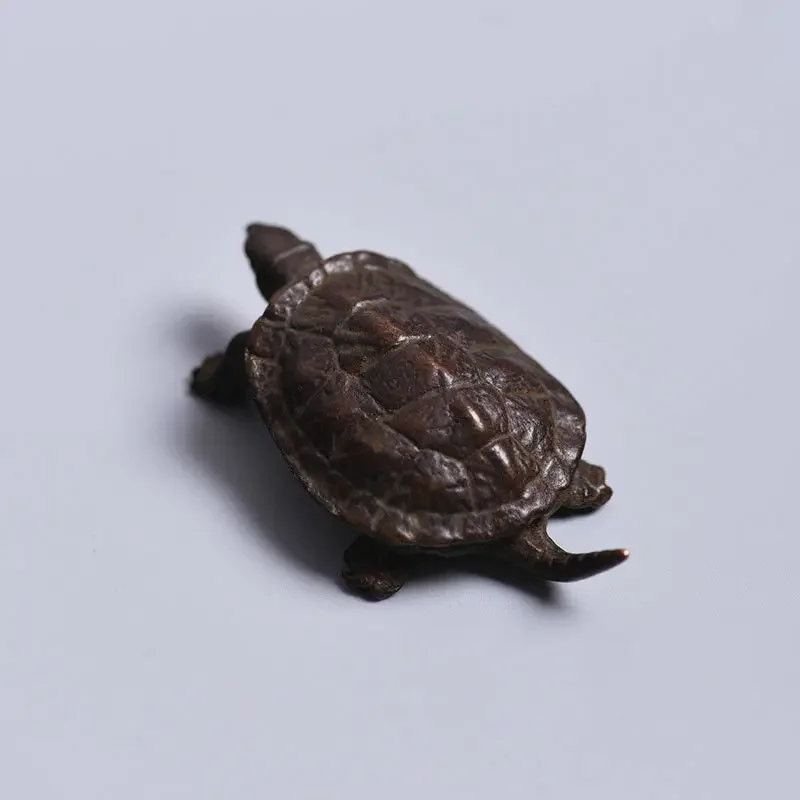 

Китайская Бронзовая медная статуя Fengshui богатство черепаха мини животное