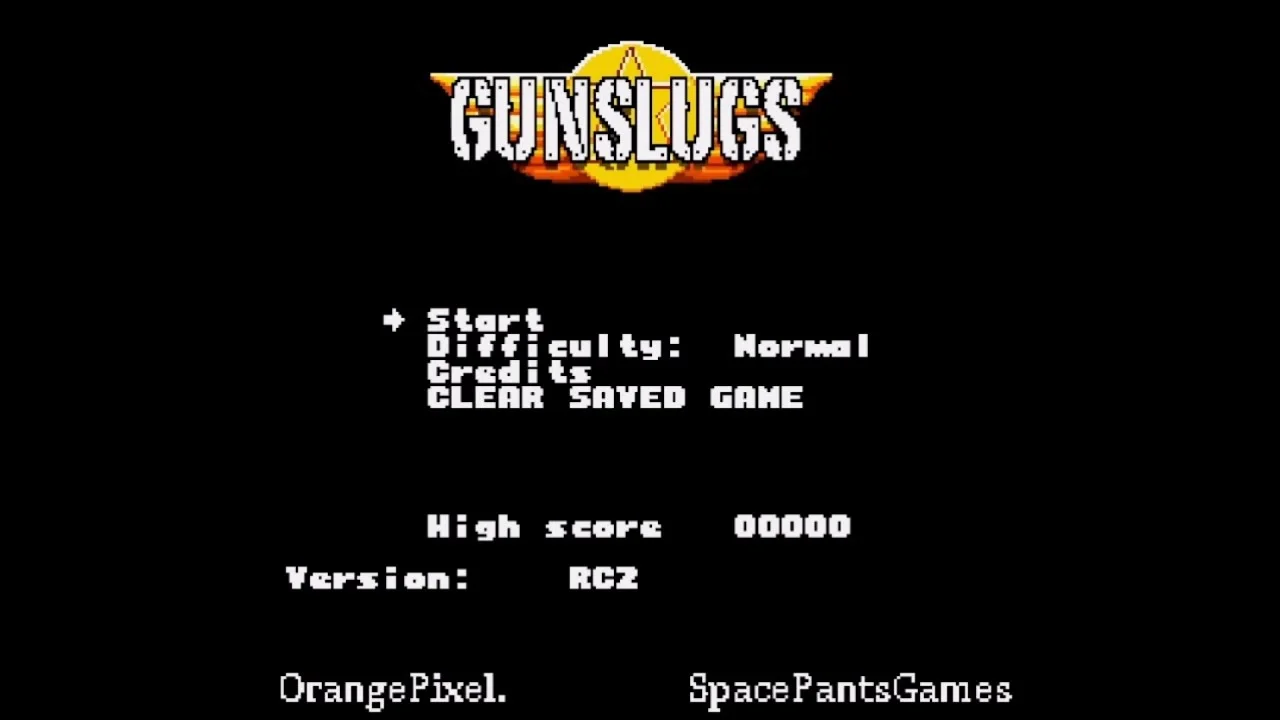 Фото 16-битная игровая карта Gunslugs MD для мега-привода №2