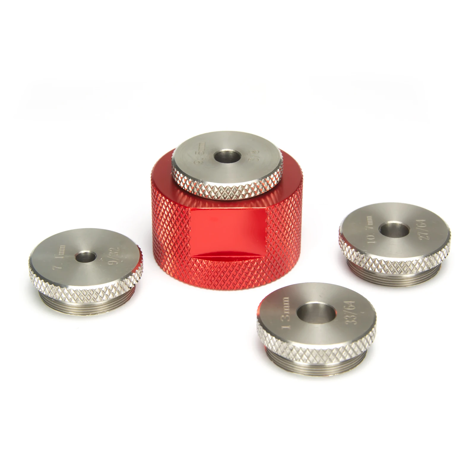

Baffle Cone Cups Guide Drill Jig for Modular Cleaning Tube Filter Standard Metric 1.375x24 Screw Cup End Cap .22 to .45 Baffle