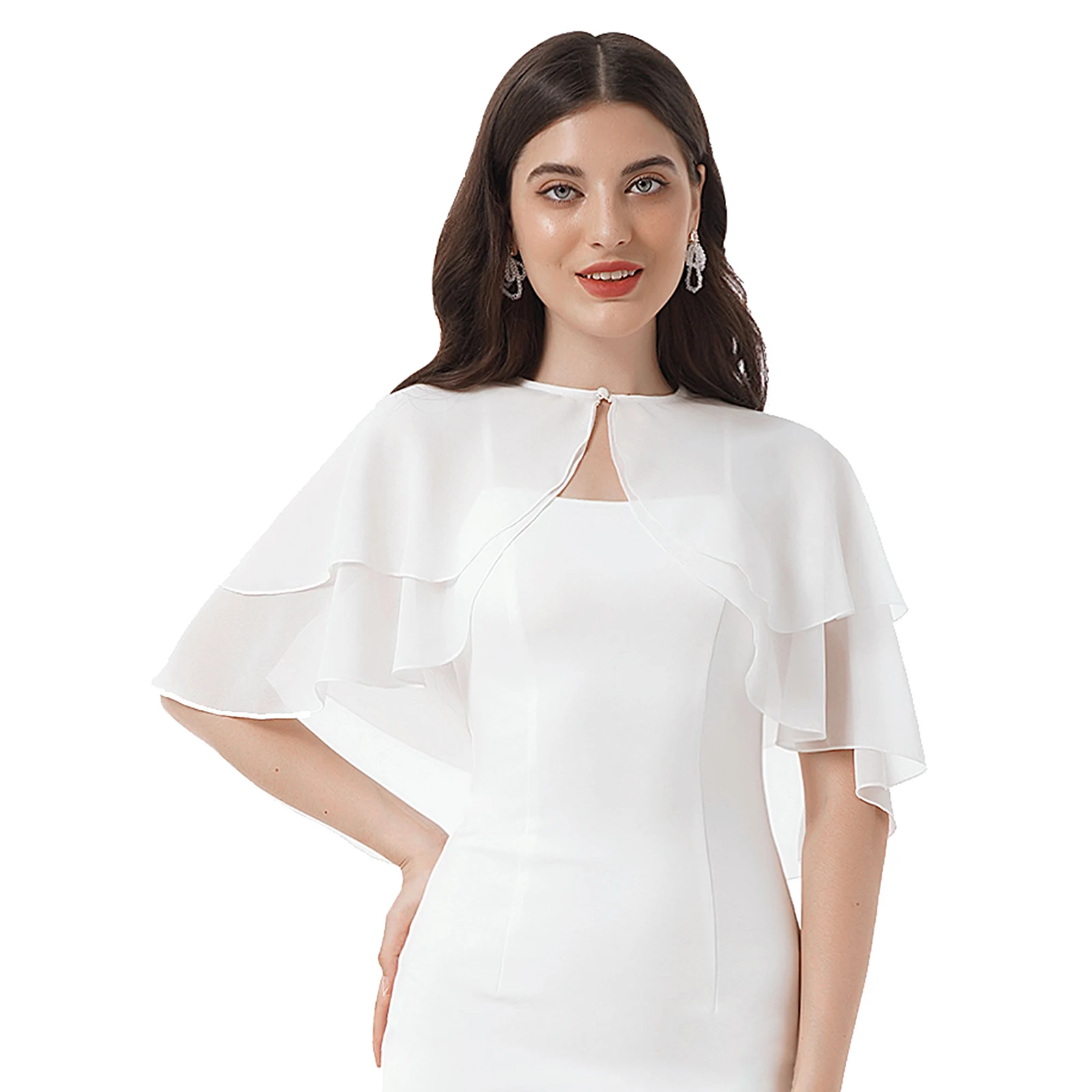 Женская элегантная летняя накидка женская мягкая шифоновая Свадебная шерстяная