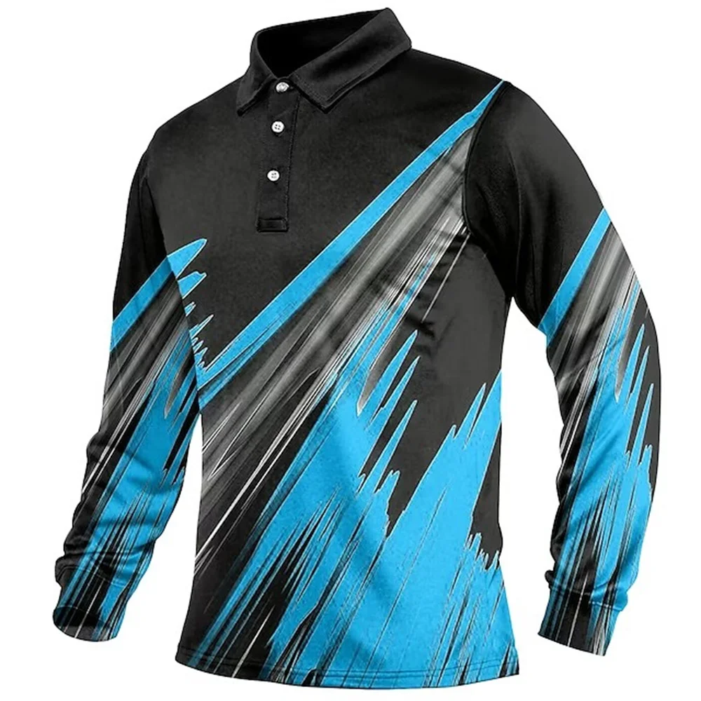 

Long Sleeves Mens Polo Shirt Graffiti Polo Long Sleeve Casual Golf Man Polo Fashion Oversized 5xl Quick Dry Button Tops Clothing