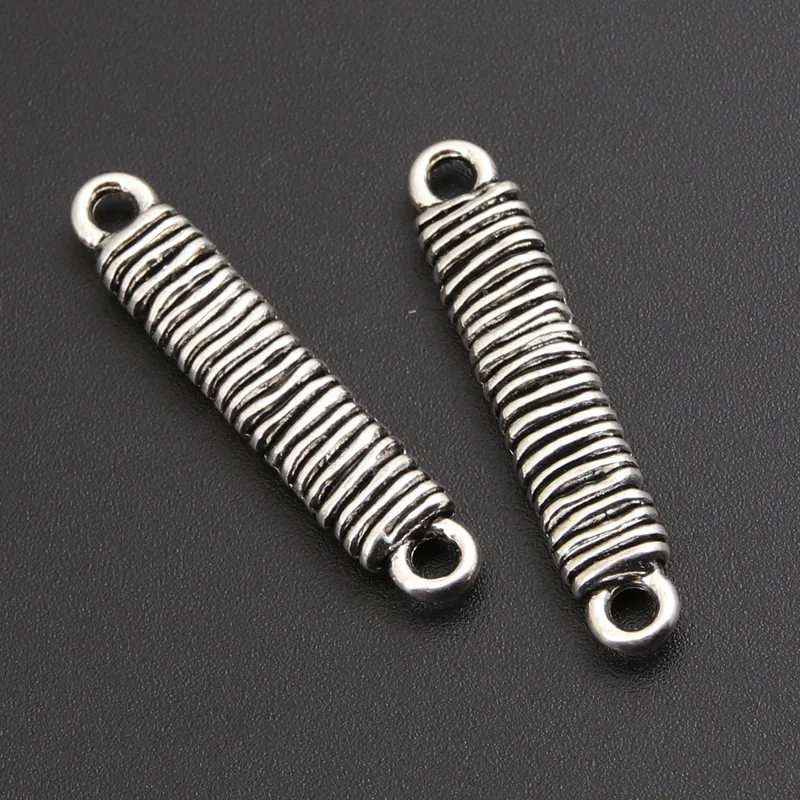 15 шт. подвески серебристого цвета 32x6 мм