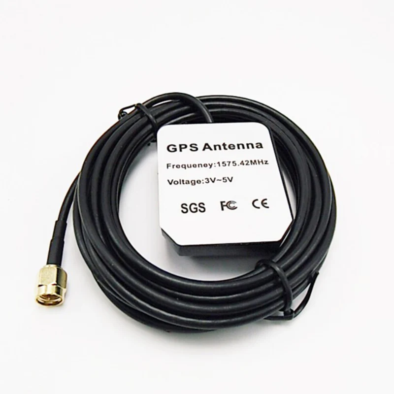 

1PC Universal GPS Car Positioning Antenna 3 Meters Feeder GPS Mouse Shell DVD Navigation Positioning Antenna