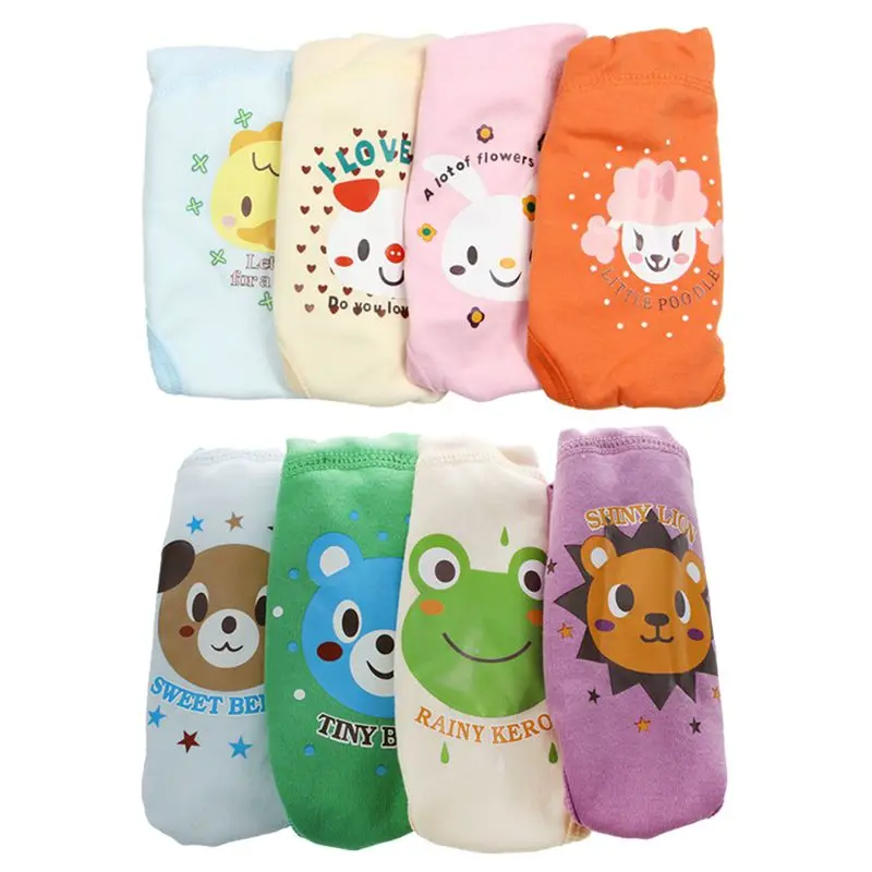 

4 X Baby Toddler Girls Boys Cute 4 Layers Waterproof Potty Training Pants reusable 2-3 Years