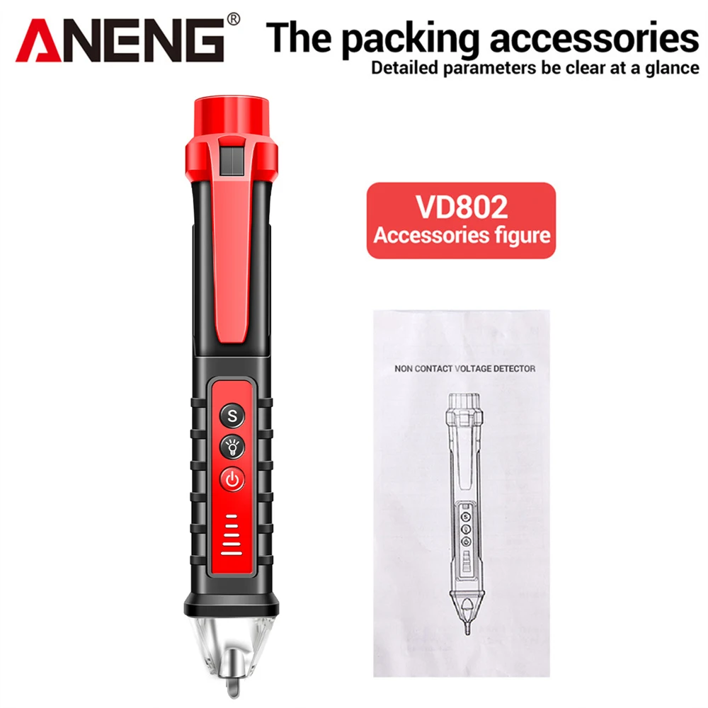 

ANENG VD802/VD806 Цифровой бесконтактный тестер напряжения