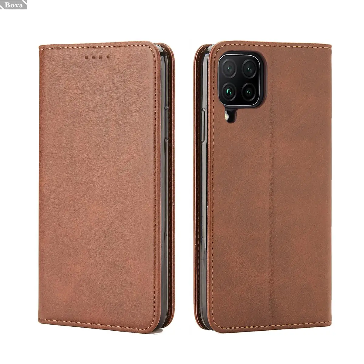 

Leather Case for Samsung Galaxy A12 5G / A12s Holster Magnetic attraction Wallet Phone Case Retro Business Soft TPU inner cover