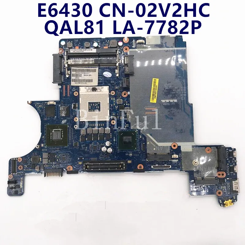 CN-02V2HC 02V2HC 2V2HC Высококачественная материнская плата для ноутбука Latitude E6430 QAL81 LA-7782P