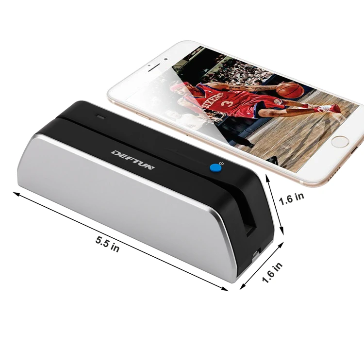 

Mobile Portable credit card reader magnetic stripe card reader writer