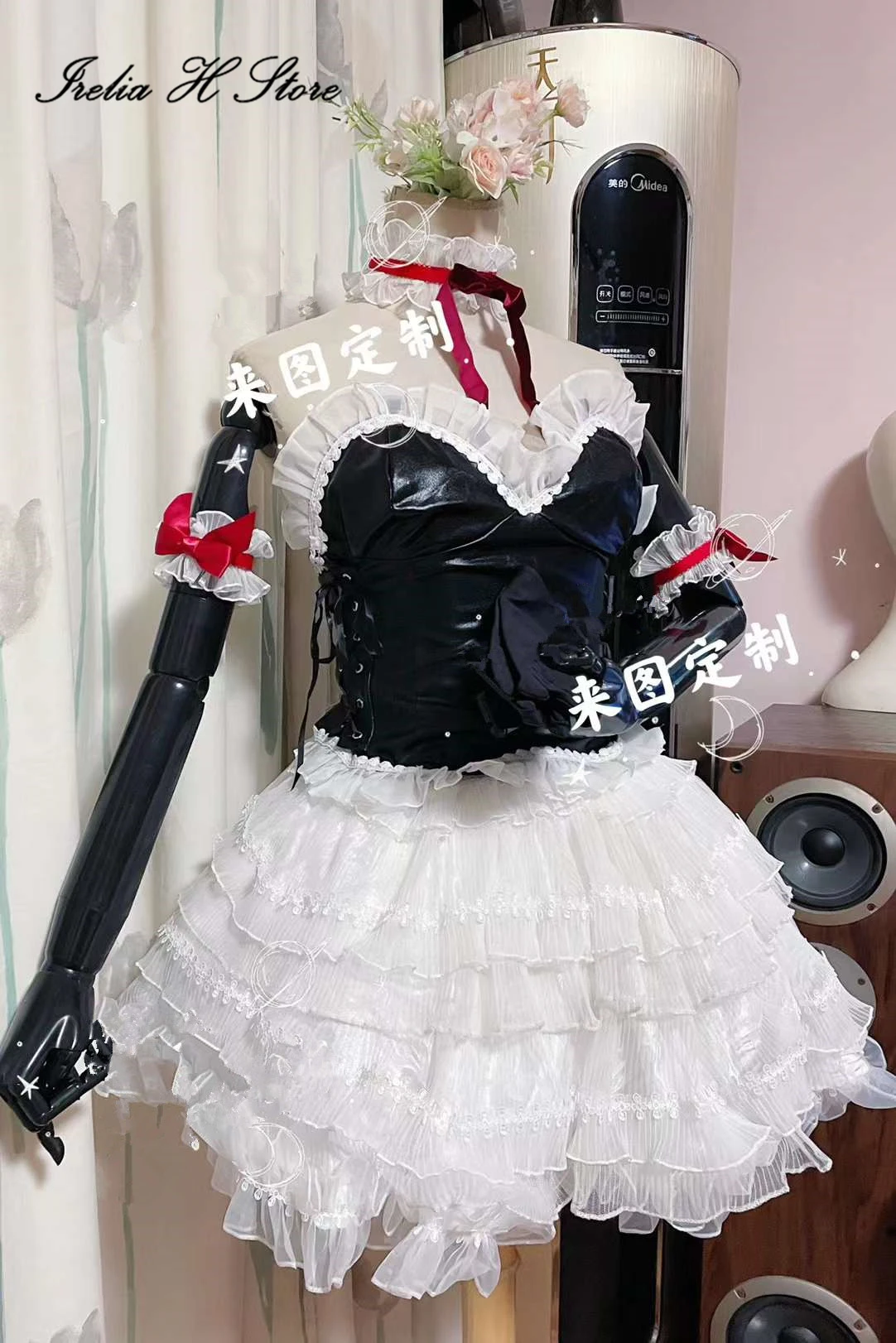 

Irelia H Store Custom made Asuka EVA Anime cosplay Asuka Cosplay Costume cosplay Halloween Lolita Dress