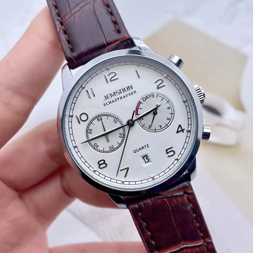 

Top Sale Original Mens Watches Luxury Multifunction Automatic Date Sports WristWatch Business Chronograph Quartz AAA Male Clocks