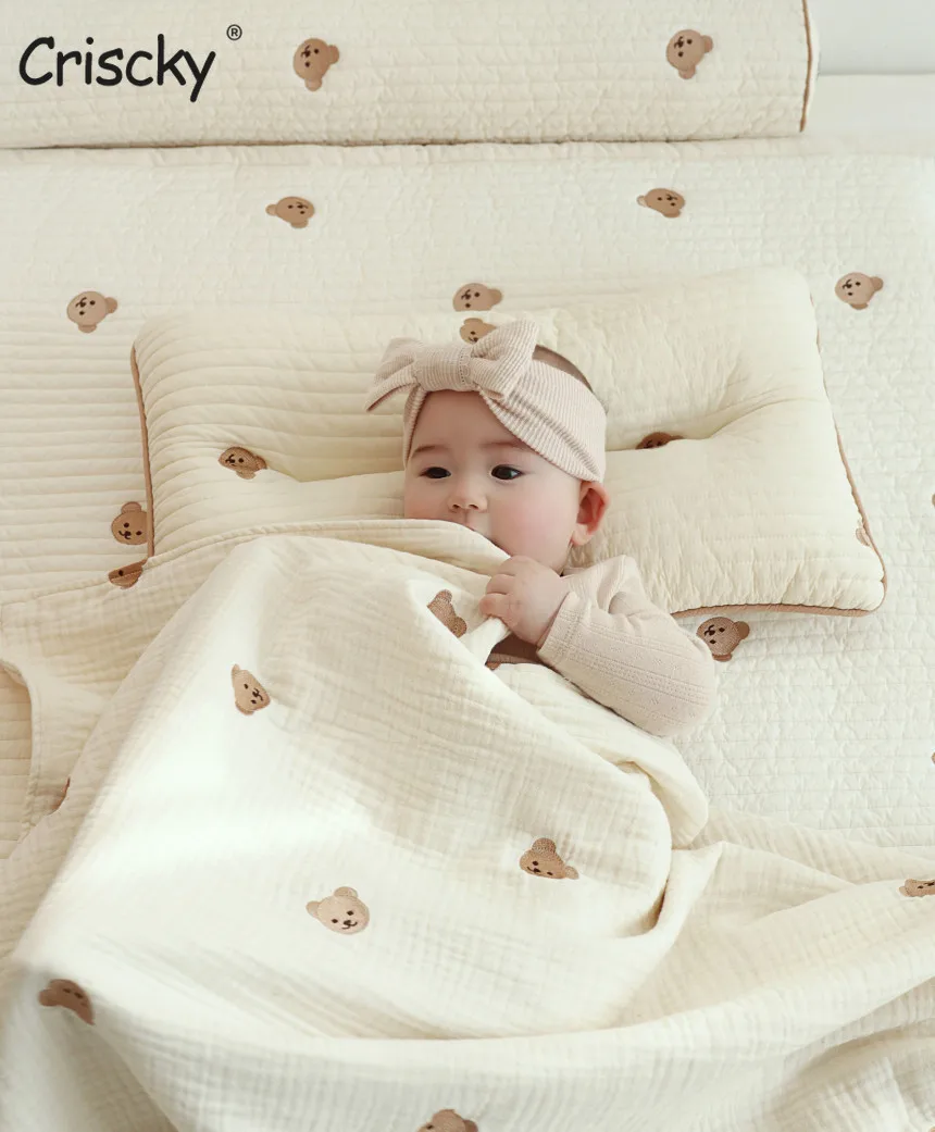 

Criscky Baby Swaddle Wrap Cotton Muslin Blankets for Newborn Babies Accessories Infant Receiving Blanket Swaddle Bath Towel