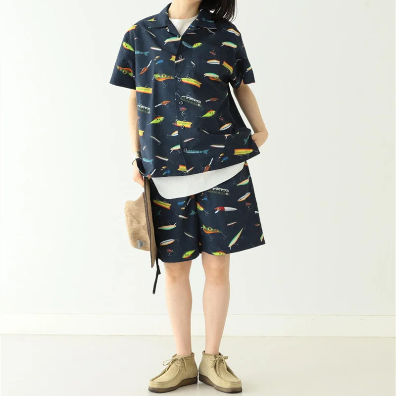 Full Printing Bait BEAMS Graphic Fallow Short Sleeve Shirt For Men And Women