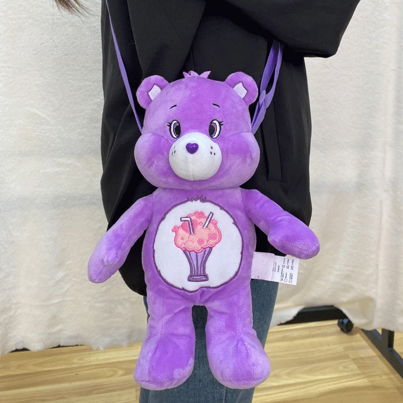 

Plush Dolls Love Bears School Bag Stuffed Children's Holiday Gift Cuddly Bear Cartoon Toys Birthday Christmas Present for Kids