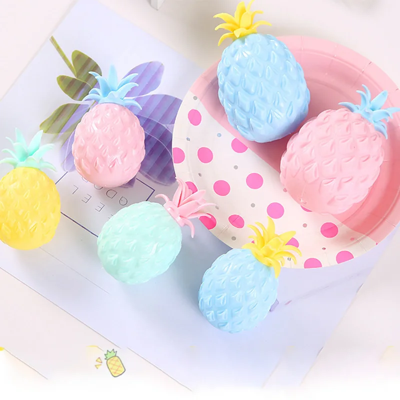 

Pineapple Squeeze Vent Ball Pinch Ball Macaron Relief Adult Stress Release Antistress Toy Simulation Flour Fidget Toys