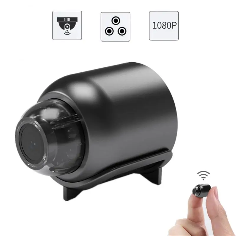 

Беспроводная IP-камера Mini 1080P HD Wifi для домашней безопасности с ночным видением и датчиком движения