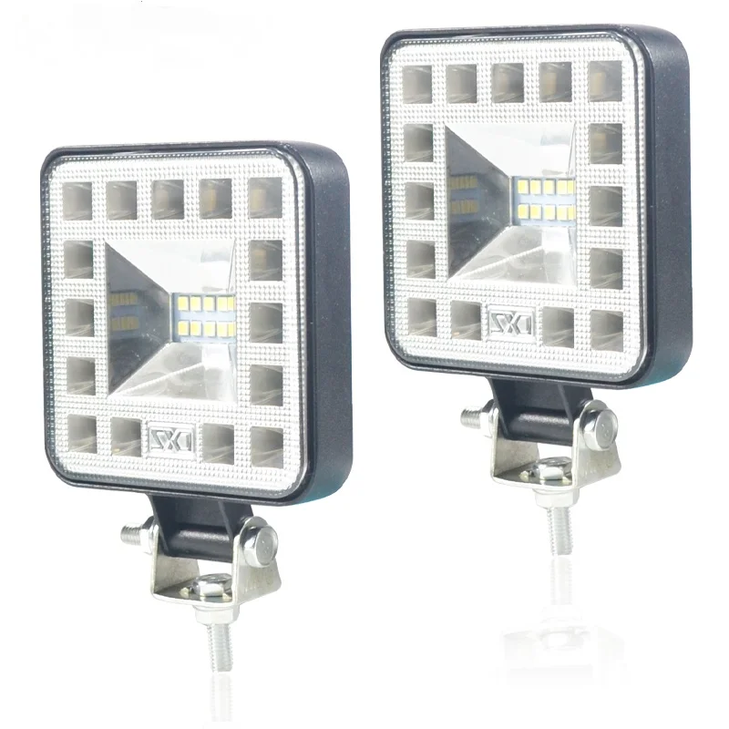 

1 шт./2 шт. 69 Вт 23SMD рабочий фонарь 12 В-30 В светодиодный светильник для автомобиля, мотоцикла, трактора, лодки, грузовика 4X4 4WD SUV ATV, внедорожные светодиодные фары