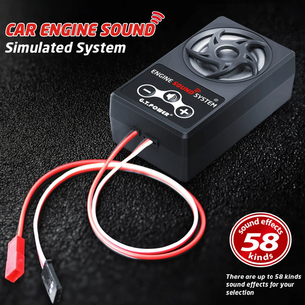 

RC Car Speakers sound group engine sound Engine Sound Simulator 58 kinds of sound effects For Axial SCX10 II WRAITH TRX-4 TRX6