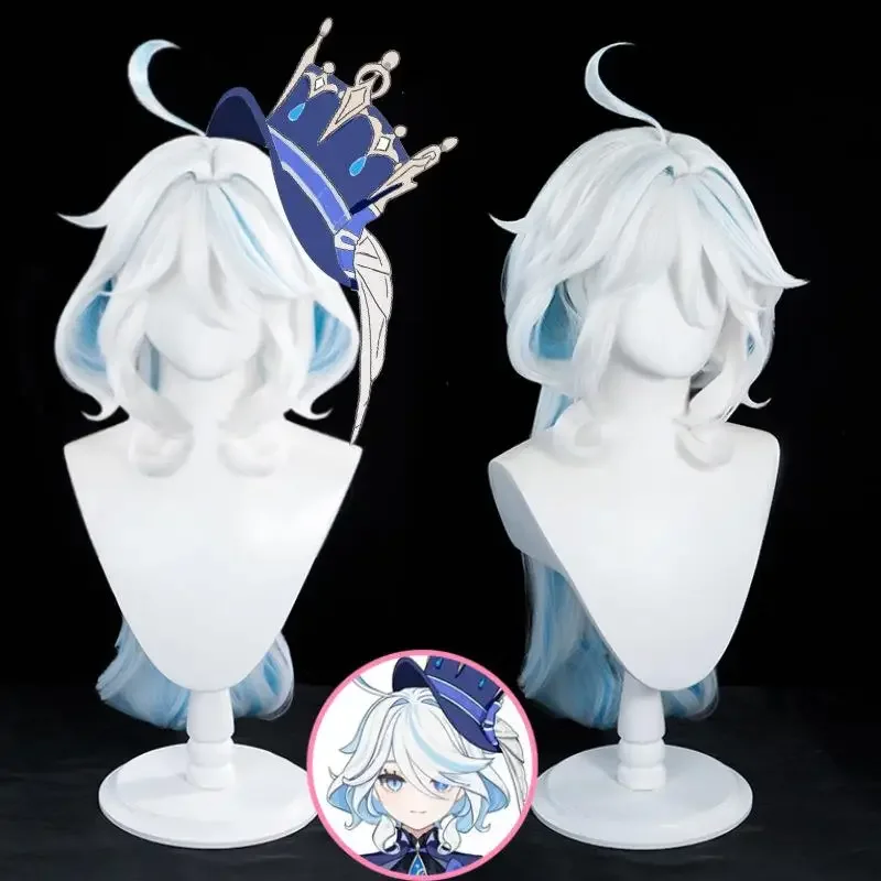 Фото Focalors-Disfraz Cosplay Genshin Impact вдали Фонтейн, игра peluca Furina, Бог la юстиция, унисекс, сомбреро №4