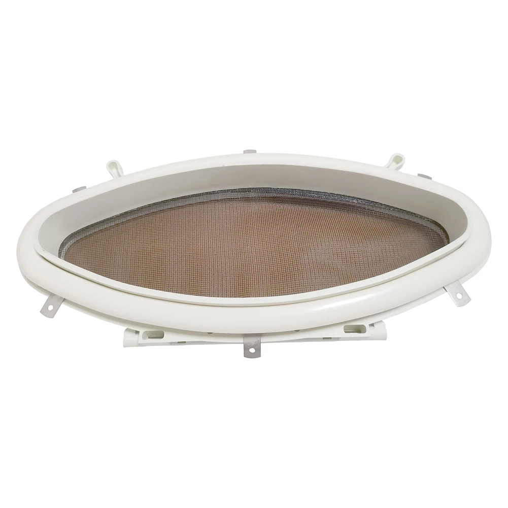 

Brand New Marine Portlight Parts Opening Plastic RV Replacement Ship UV Resistant W/ Mounting Frame Accessories