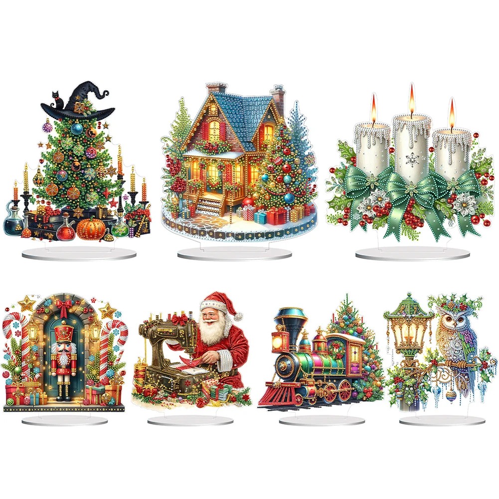 Рождественский Щелкунчик настольная акриловая алмазная живопись специальной