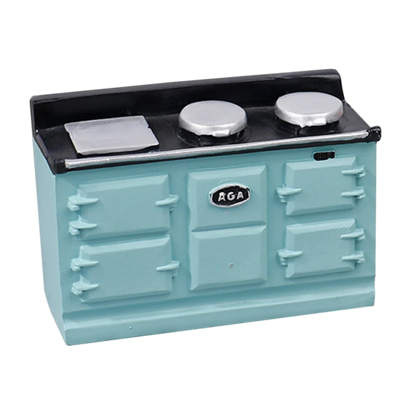 

FBIL-1/12 Dollhouse Miniature Gas Stove Simulation Three-Hole Heat Transfer Stove For Dollhouse Accessories